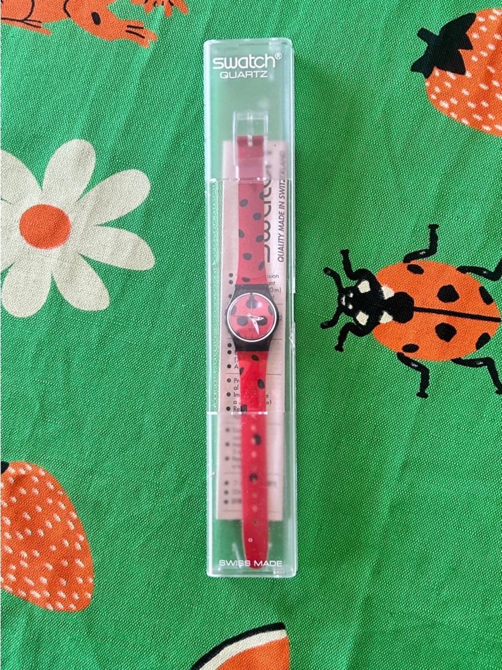 Swatch Vintage 90s Ladybug Watch